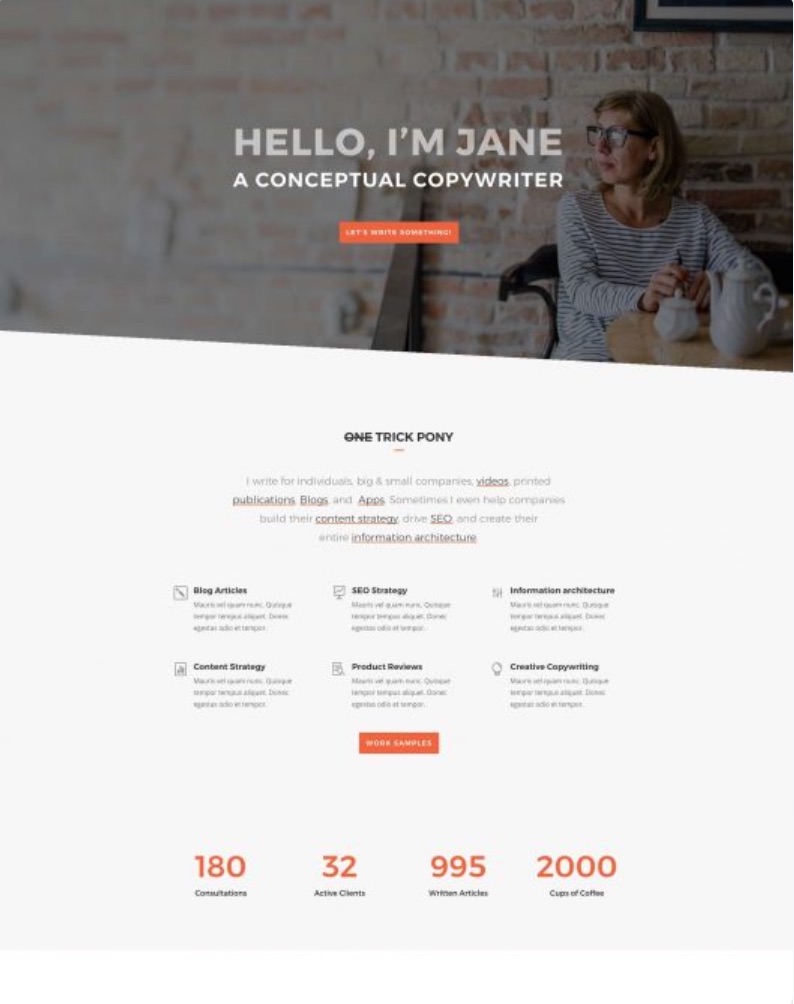 Copywriter template