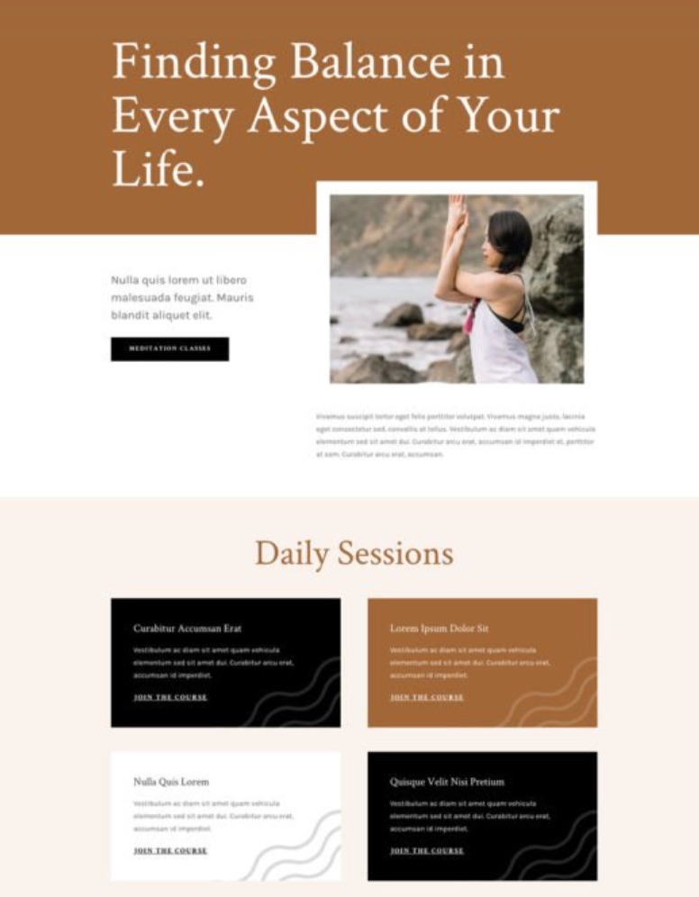 Envision Web Designers Salida - Custom Website Designs, Hosting and Organic SEO - Meditation Center Template