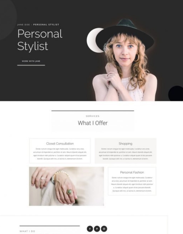 Envision Web Designers Salida - Custom Website Designs, Hosting and Organic SEO - Personal Stylist Template