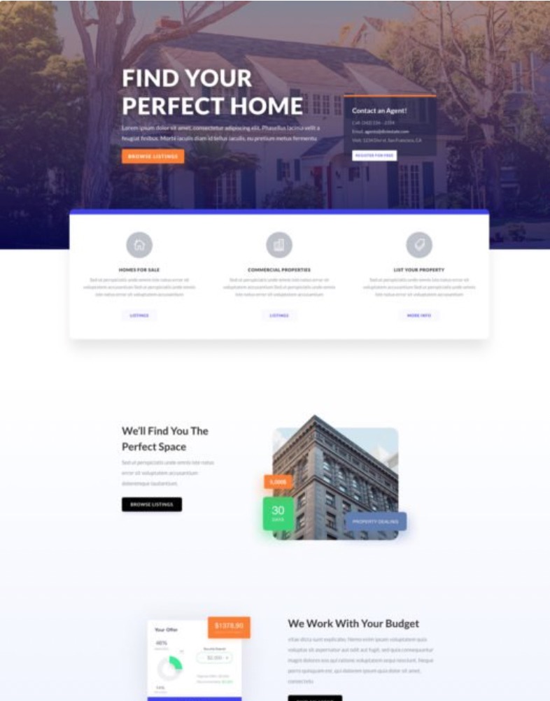 Real estate template