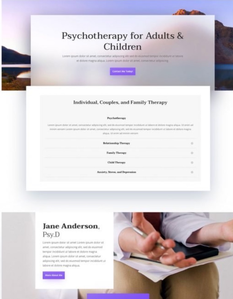 Envision Web Designers Salida - Custom Website Designs, Hosting and Organic SEO - Therapy Template