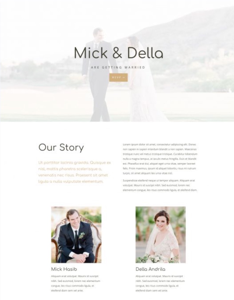 soft wedding template